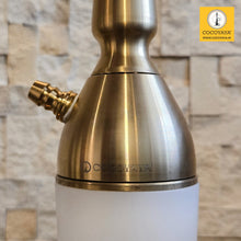 Load image into Gallery viewer, COCOYAYA Coco Slims Series Sterling Marble LED Light Hookah White Golden (with bag)
