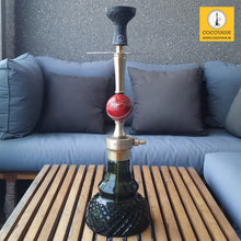Load image into Gallery viewer, COCOYAYA T20 Hookah Golden (Dark Green Base) With Bag
