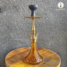 Load image into Gallery viewer, COCOYAYA Prince Series Tachi Bana Hookah Golden (Amber Base) With Bag
