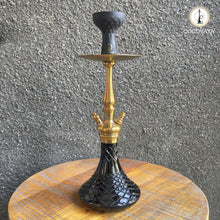 Load image into Gallery viewer, COCOYAYA Prince Series Tachi Bana Hookah Golden (Black Base) With Bag
