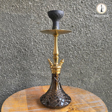 Load image into Gallery viewer, COCOYAYA Prince Series Tachi Bana Hookah Golden (Olive Green Base) With Bag
