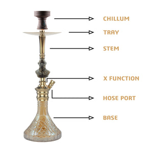 COCOYAYA Bohemian Series Thanos Hookah Champagne (Orange Base)