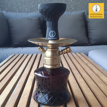 Load image into Gallery viewer, COCOYAYA X Series Hookah X14 Golden ( Dark Purple Base )
