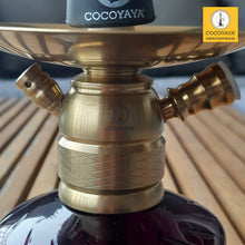 Load image into Gallery viewer, COCOYAYA X Series Hookah X14 Golden ( Dark Purple Base )

