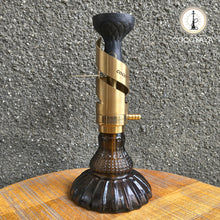 Load image into Gallery viewer, COCOYAYA Mini Ferro Series Tony Hookah Golden ( Grey Base) with Bag
