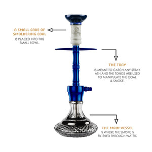 COCOYAYA Conquer Series Toro Hookah Blue