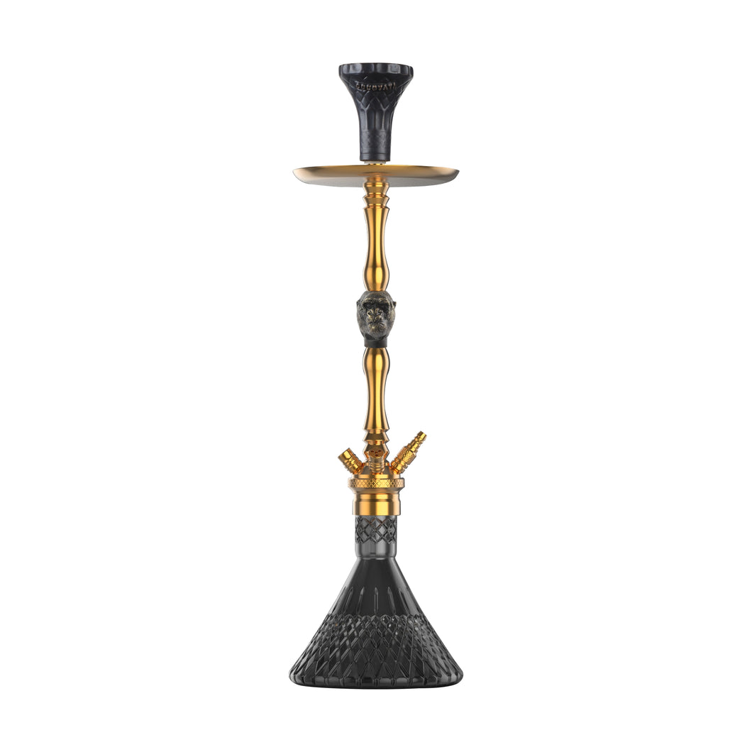 COCOYAYA Jungle Series Trumbo Hookah Golden (Black Base)