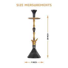 Load image into Gallery viewer, COCOYAYA Jungle Series Trumbo Hookah Golden (Black Base)
