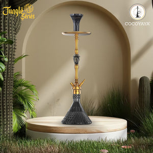 COCOYAYA Jungle Series Trumbo Hookah Golden (Black Base)