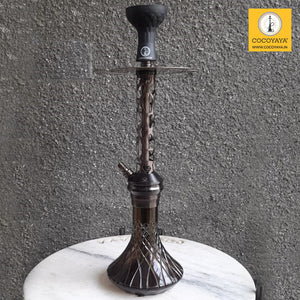 COCOYAYA Jade Series Valeriya Hookah Coffee (Design 7 Dark Grey Base) with Bag