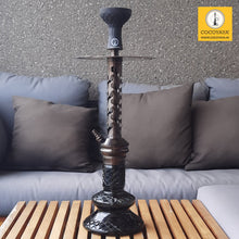 Load image into Gallery viewer, COCOYAYA Jade Series Valeria Hookah Coffee (Design 6 Dark Green Base) With Bag
