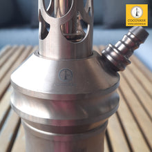 Load image into Gallery viewer, COCOYAYA Jade Series Valeriya Hookah Rose Golden (Design 11 Dark Grey Base) with Bag
