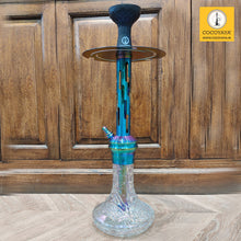 Load image into Gallery viewer, COCOYAYA Jade Series Valeria Hookah Rainbow (Design 3 Transparent Base) with Bag
