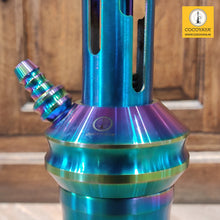 Load image into Gallery viewer, COCOYAYA Jade Series Valeria Hookah Rainbow (Design 3 Transparent Base) with Bag
