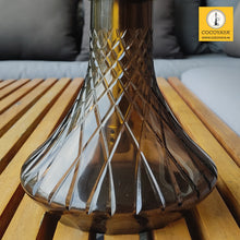 Load image into Gallery viewer, COCOYAYA Jade Series Valeria Hookah Golden ( Design 8 Dark Grey Base ) With Bag
