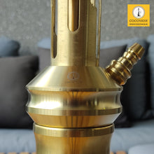 Load image into Gallery viewer, COCOYAYA Jade Series Valeria Hookah Golden ( Design 3 Dark Grey Base )
