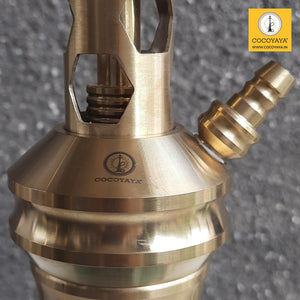COCOYAYA Jade Series Valeria Hookah Golden (Design 4 Aqua Base) With Bag