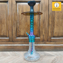Load image into Gallery viewer, COCOYAYA Jade Series Valeria Hookah Rainbow (Design 5 Transparent Base) with Bag
