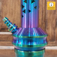 Load image into Gallery viewer, COCOYAYA Jade Series Valeria Hookah Rainbow (Design 5 Transparent Base) with Bag
