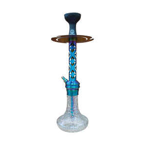 COCOYAYA Jade Series Valeria Hookah Rainbow (Design 2 Transparent Base) with Bag
