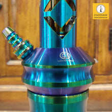 Load image into Gallery viewer, COCOYAYA Jade Series Valeria Hookah Rainbow (Design 2 Transparent Base) with Bag
