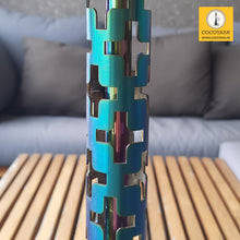 Load image into Gallery viewer, COCOYAYA Jade Series Valeria Hookah Rainbow (Design 8 Dark Green Base) With Bag
