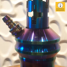 Load image into Gallery viewer, COCOYAYA Jade Series Valeria Theta Hookah Rainbow ( Design 8 Transparent Base ) With Bag
