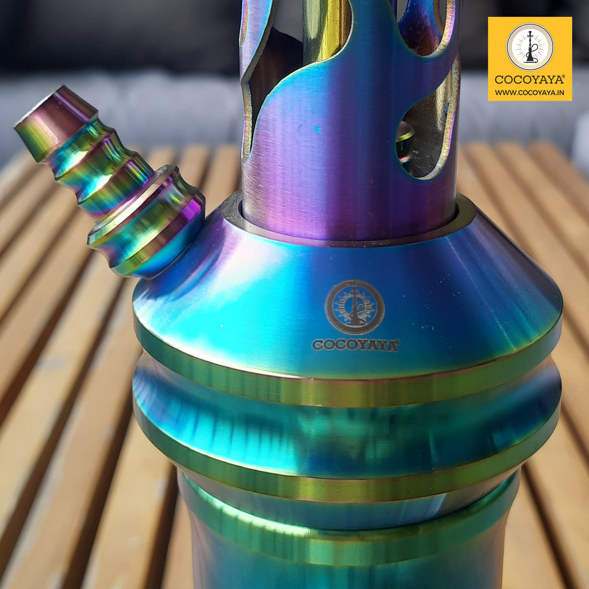 COCOYAYA Jade Series Valeriya Hookah Rainbow (Design 6 Transparent Bas ...