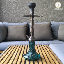 Load image into Gallery viewer, COCOYAYA Jade Series Valeria Hookah Coffee (Design 1 Dark Aqua Green Base) With Bag

