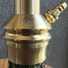 Load image into Gallery viewer, COCOYAYA Jade Series Valeria Hookah Golden (Design 9 Dark Aqua Green Base) With Bag
