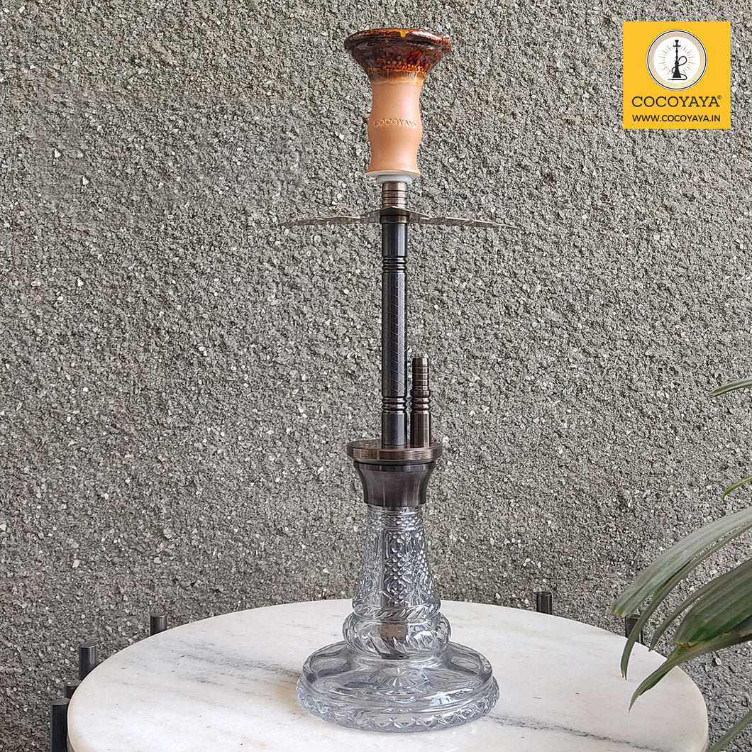 COCOYAYA Prince Series Vasco With Bag Hookah Coffee ( Grey Base )