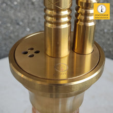 Load image into Gallery viewer, COCOYAYA Prince Series Vasco With Bag Hookah Golden ( Orange Base )
