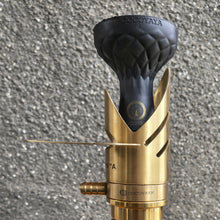 Load image into Gallery viewer, COCOYAYA Mini Ferro Series Vini Hookah Golden ( Dark Green Base) with Bag
