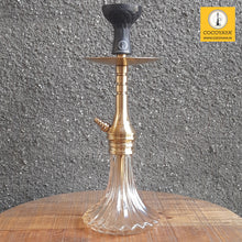 Load image into Gallery viewer, COCOYAYA VIP Takeover Series Bobby Hookah Golden (Peach Base) With Bag
