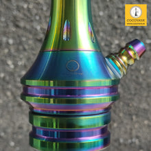 Load image into Gallery viewer, COCOYAYA VIP Takeover Series Bobby Hookah Rainbow ( Dark Grey Base ) With Bag
