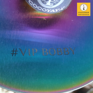 COCOYAYA VIP Takeover Series Bobby Hookah Rainbow ( Dark Grey Base ) With Bag