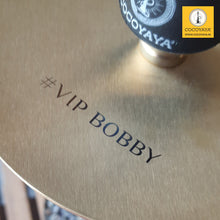 Load image into Gallery viewer, COCOYAYA VIP Takeover Series Bobby Hookah Golden ( Black Base ) With Bag

