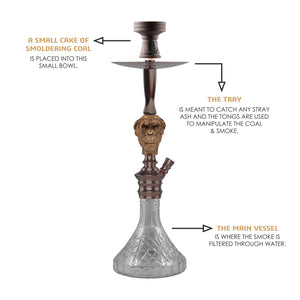 COCOYAYA Bohemian Series Wild Jo Hookah Coffee (Grey Base)