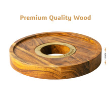 Load image into Gallery viewer, COCOYAYA Hookah Wooden Base Stand with LED Light - Small
