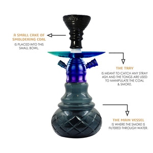 COCOYAYA X Series Hookah X5 Rainbow (Dark Grey Base)