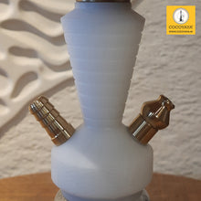 Load image into Gallery viewer, COCOYAYA XL Series Hookah XL3 Golden White (Dark Green Base) With Bag
