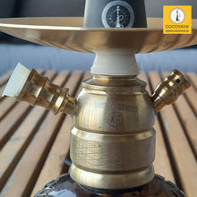Load image into Gallery viewer, COCOYAYA X Series Hookah X6 Golden ( Dark Grey Base )
