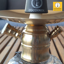 Load image into Gallery viewer, COCOYAYA X Series Hookah X6 Golden ( Transparent Base )
