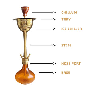 COCOYAYA Yara Pro Hookah Golden ( Amber Base )