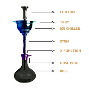 COCOYAYA Yara Hookah Rainbow (Black Base)