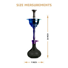 Load image into Gallery viewer, COCOYAYA Yara Hookah Rainbow (Black Base)
