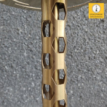Load image into Gallery viewer, COCOYAYA Jade Series Valeriya Zeta Hookah Golden ( Design 4 Orange Base )(with bag)
