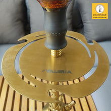 Load image into Gallery viewer, COCOYAYA Jade Series Valeriya Zeta Hookah Golden ( Design 4 Orange Base )(with bag)
