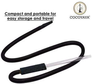 COCOYAYA Metal Long Fiber Hookah Pipe For All Hookah (70 Inches) Color May Vary