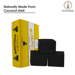 Cocoyaya Quick Light Coconut Charcoal For Hookah Shisha - ( 18 Cubes )
